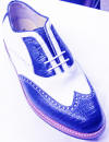 Classic Bari Navy Embossed Lizard skin
