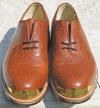 classic embossed Crocodile Leather Gold toe Golf shoe